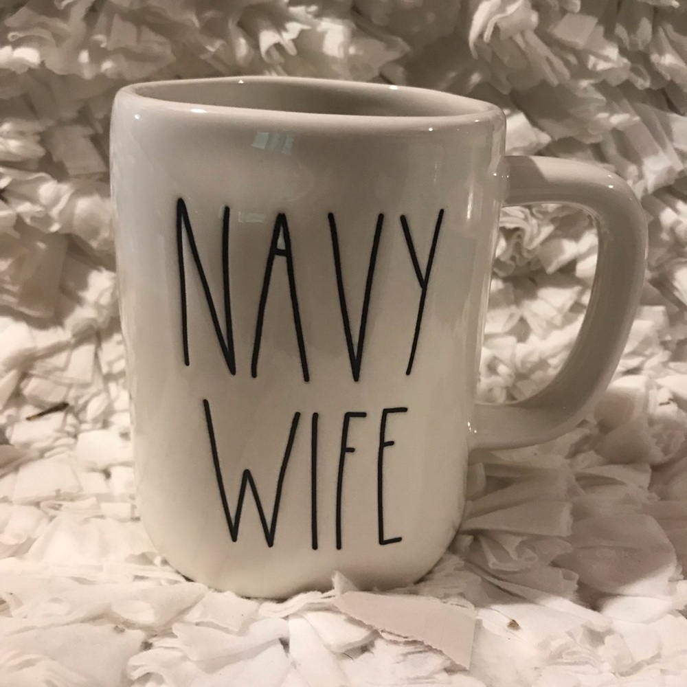 Rae Dunn Navy Wife Mug